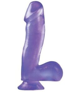 Basix Rubber Works 6.5" Dong w/Suction Cup - Purple