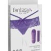 Fantasy For Her Crotchless Panty Thrill Her - Purple