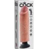 King Cock 10" Vibrating Cock - Flesh