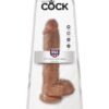 King Cock 10" Cock w/Balls - Tan