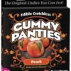 Edible Crotchless Gummy Panty - Peach