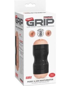 Pipedream Extreme Toyz Tight Grip Dual Density Squeezable Strokers - Pussy & Ass