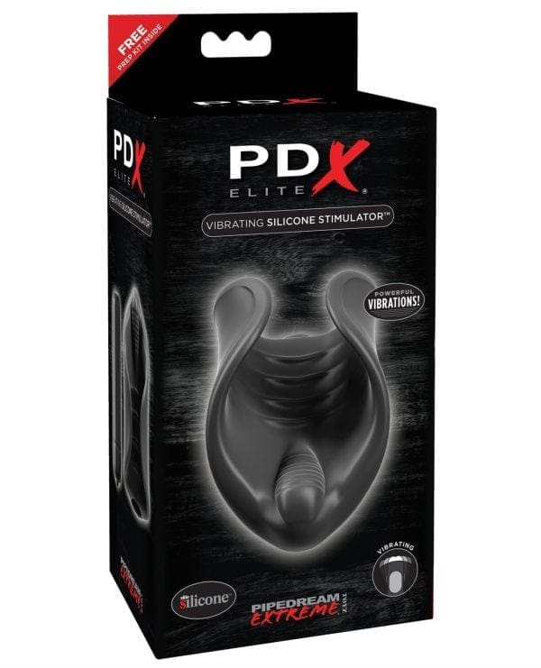 Pipedream Extreme Elite Vibrating Silicone Stimulator - Black