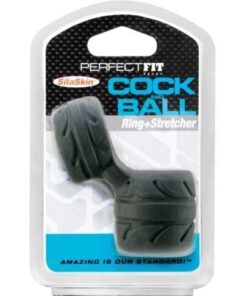 Perfect Fit SilaSkin Cock & Ball Ring - Black