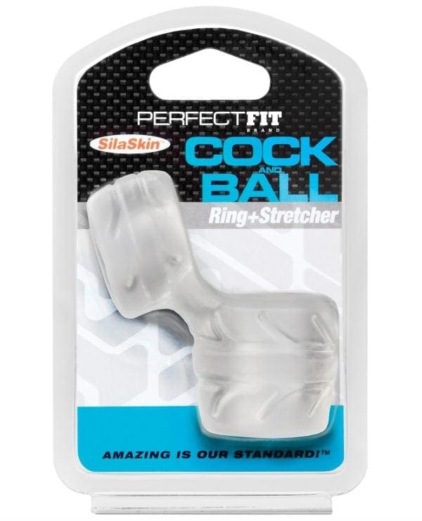 Perfect Fit SilaSkin Cock & Ball Ring - Clear