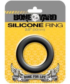 Boneyard 2.0" Silicone Ring - Black