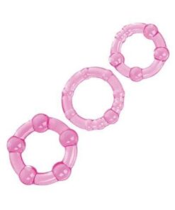 Silicone Island Rings - Pink