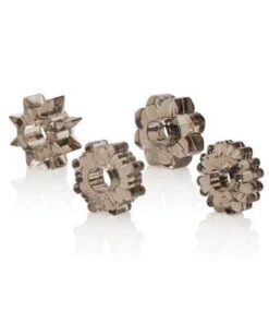 Basic Essentials Rings - Smoke Set of 4