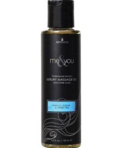 Sensuva Me & You Massage Oil - 4.2 oz Vanilla Sugar Sweet Pea