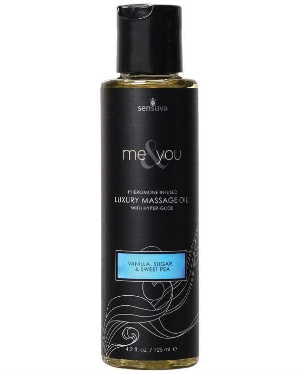 Sensuva Me & You Massage Oil - 4.2 oz Vanilla Sugar Sweet Pea