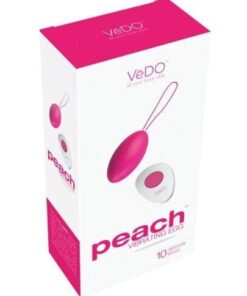 VeDO Peach Rechargeable Egg Vibe - Foxy Pink