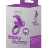 VeDO Frisky Bunny Rechargeable Vibrating Ring - Perfectly Purple