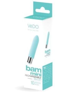 VeDO Bam Mini Rechargeable Bullet Vibe - Turquoise