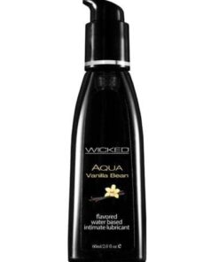 Wicked Sensual Care Aqua Waterbased Lubricant - 2 oz Vanilla Bean