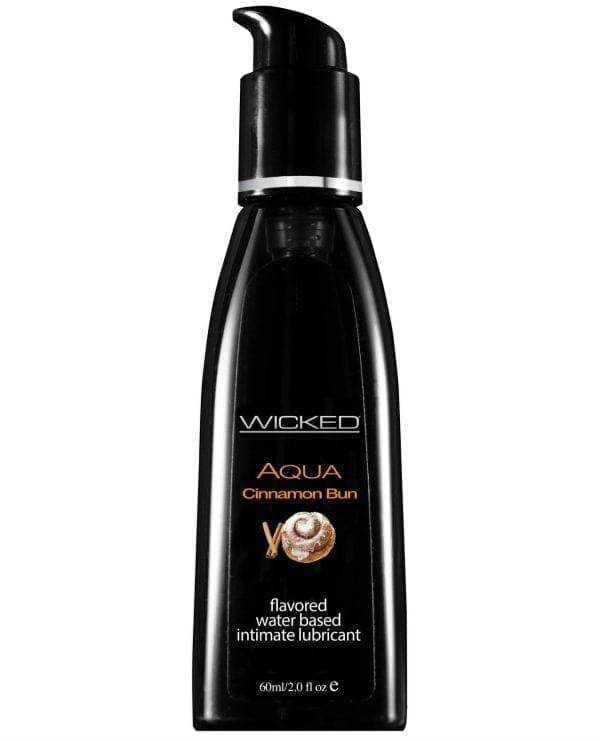 Wicked Sensual Care Aqua Waterbased Lubricant - 2 oz Cinnamon Bun