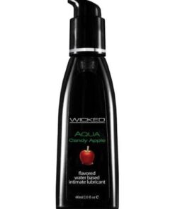 Wicked Sensual Care Aqua Waterbased Lubricant - 2 oz Candy Apple