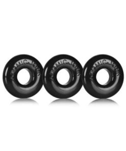 Oxballs Ringer Donut 1 - Black Pack of 3