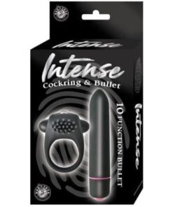 Intense Cockring & Bullet - Black