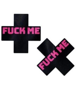 Pastease Fuck Me Plus - Black/Pink O/S