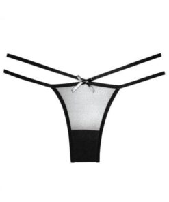 Adore Sheer Naughty Vanilla Panty Black O/S