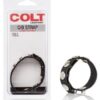 COLT Leather C/B Strap 5 Snap Fastener - Black