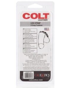 COLT Leather C/B Strap 5 Snap Fastener - Black