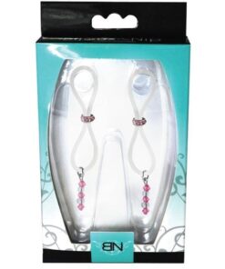 Bijoux de Nip Nipple Halos Pink Gem Slider - Pink/Clear