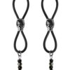 Bijoux de Nip Nipple Halos Black Skull Slider - Black/Silver