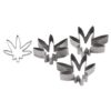 Weed Cookie Cutters - Silver