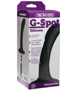 Vac-U-Lock G Spot Silicone Dong - Black