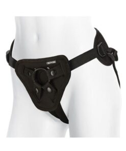 Vac-U-Lock Supreme Harness w/Vibrating Plug - Black