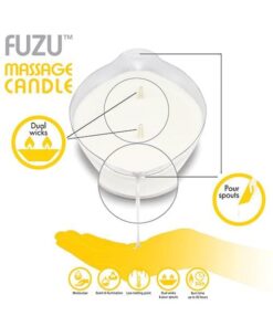 Fuzu Massage Candle - 4 oz Fiji Dates & Lemon Peel