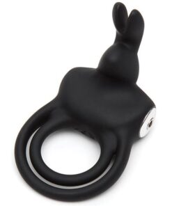 Happy Rabbit Love Ring Rechargeable - Black