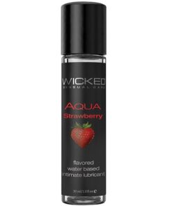 Wicked Sensual Care Aqua Waterbased Lubricant - 1 oz Strawberry