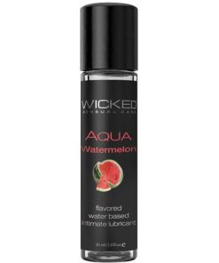 Wicked Sensual Care Aqua Waterbased Ludricant - 1 oz Watermelon