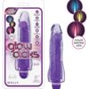 Blush Glow Dicks Glitter Vibrator Molly - Purple