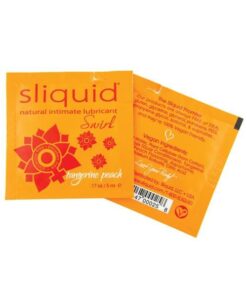 Sliquid Naturals Swirl Lubricant Pillow - .17 oz Peach