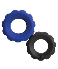 Hunky Junk Cog Ring 2 Size Double Pack - Cobalt & Tar Pack of 2