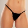 Adore Between the Cheats Wetlook Panty Black O/S