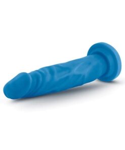 Blush Neo Dual Density 7.5" Cock - Neon Blue