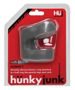 Hunky Junk Connect Cock Ring w/Balltugger - Stone