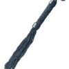 Plesur 15" Leather Flogger - Black