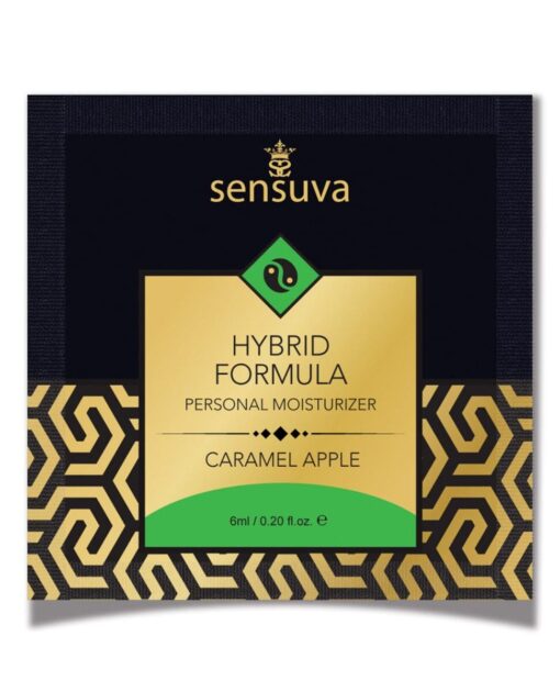 Sensuva Hybrid Personal Moisturizer Single Use Packet - 6 ml Caramel Apple