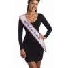 Bachelorette Outta Control Flashing Sash - White