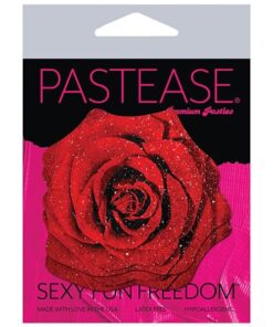 Pastease Glitter Velvet Blooming Rose - Red O/S