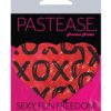 Pastease Glitter XOXO Heart - Red/Black O/S