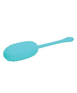 Pretty Love Kirk Liquid Silicone Remote Egg - Turquoise