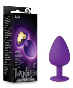 Blush Temptasia Bling Plug w/Gem Small - Purple