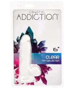 Crystal Addiction 6" Dong - Clear