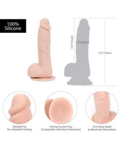 Addiction Mark 7.5" Dildo - Beige